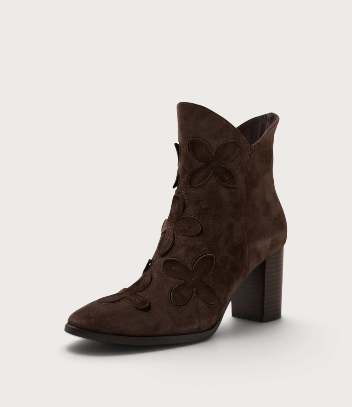 Alderte Choc Suede/ Choc Heel Ankle Boots