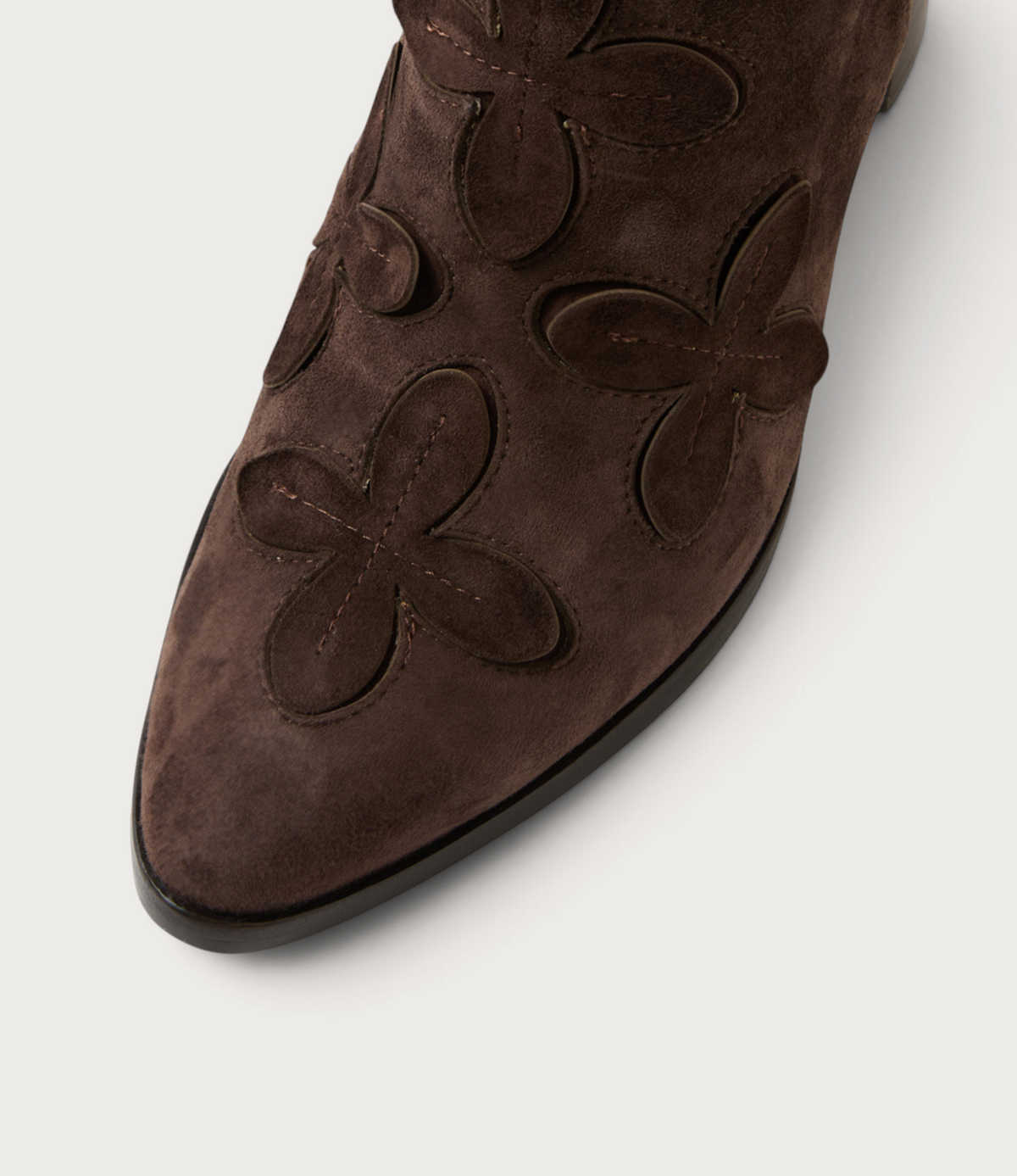 Alderte Choc Suede/ Choc Heel Ankle Boots
