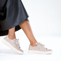 Amelia Nude Patent Sneakers, GABOR - Shouz
