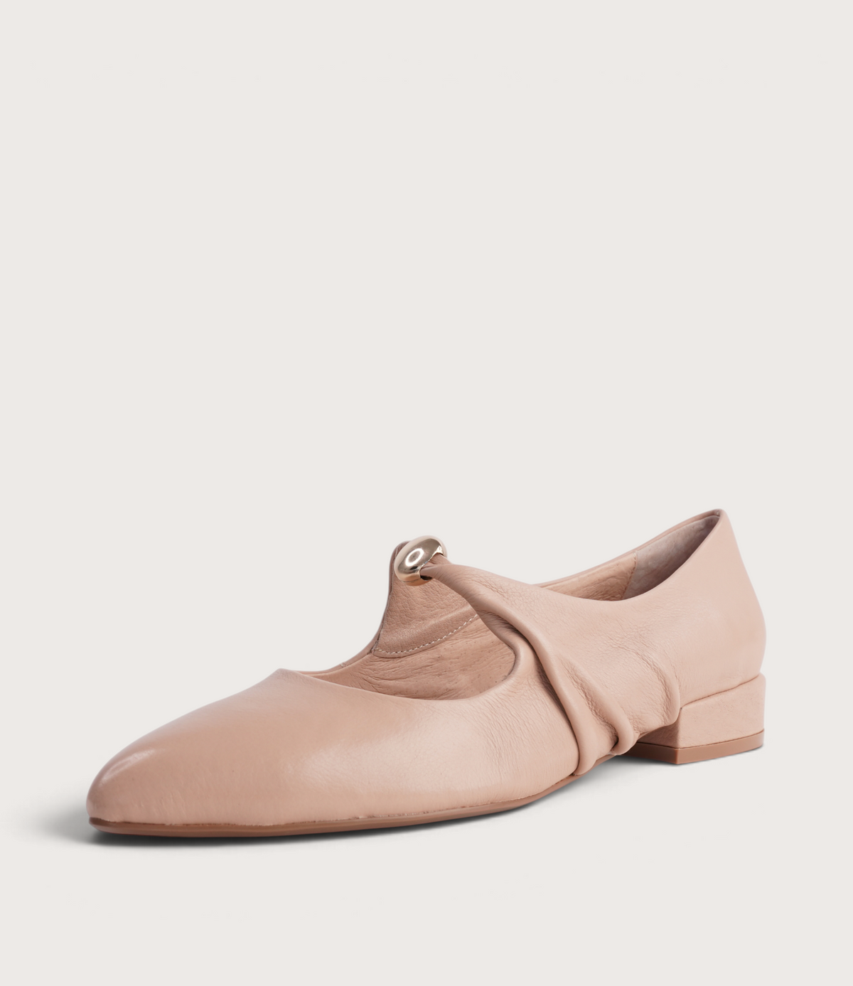 Estrela Cappuccino Leather Flats - DJANGO AND JULIETTE | Shouz