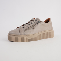 Bonnie Dark Stone Leather Sneakers