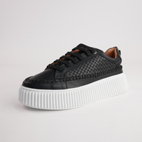 Bowler Black Leather Sneakers