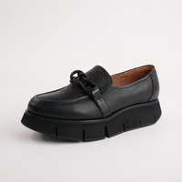 Bailey Black Leather Loafers