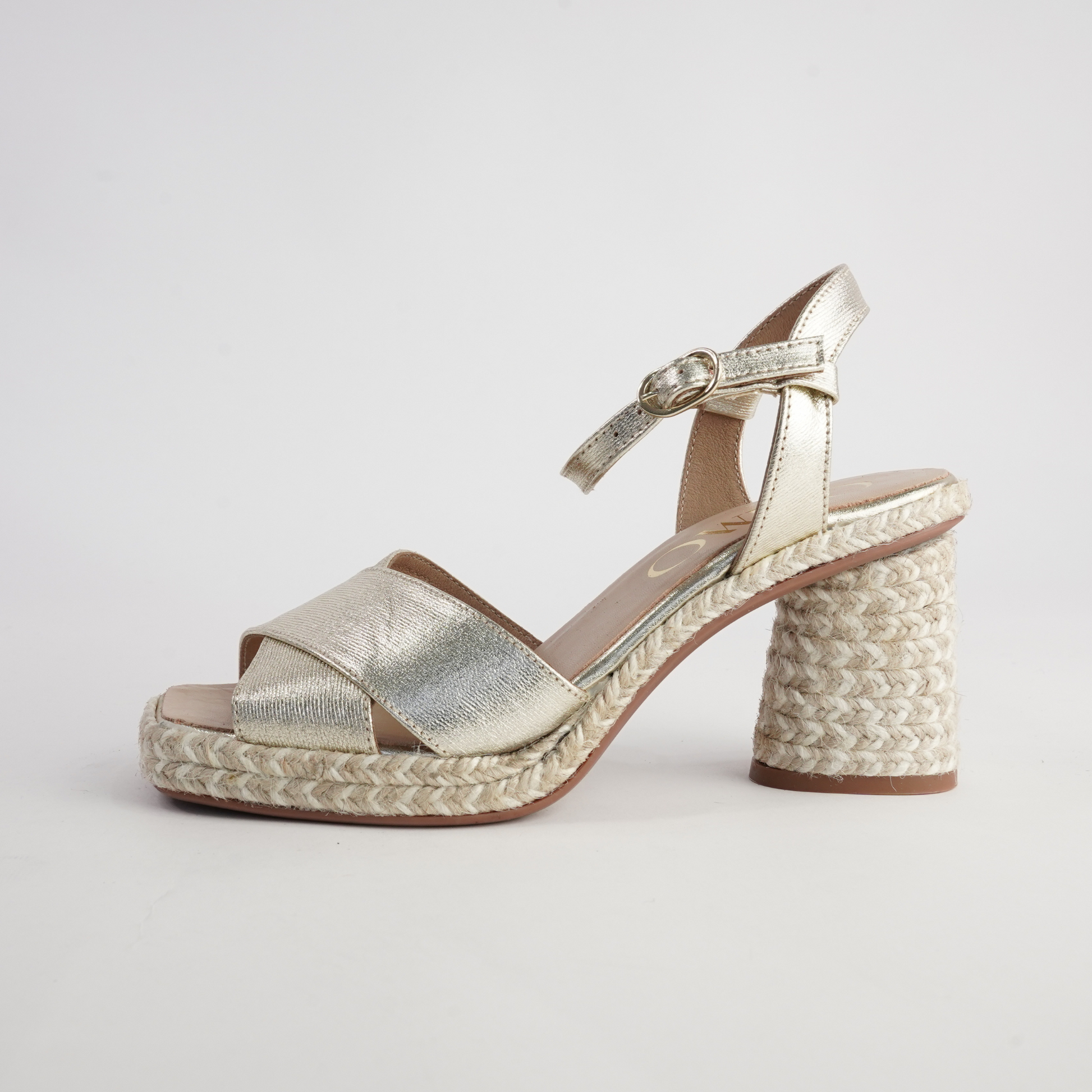 Cordelia Platino Leather Heels