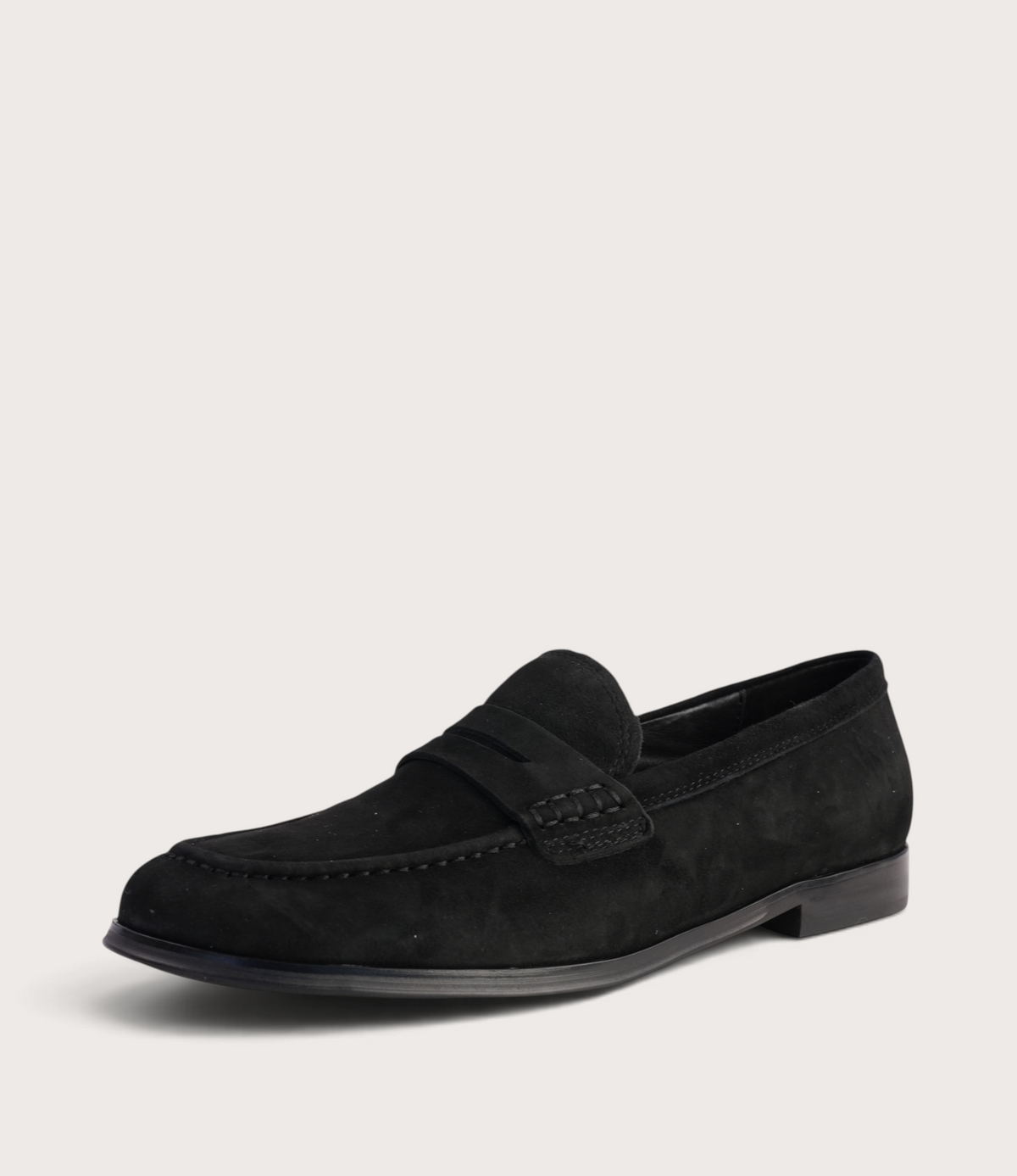 Clarisa Black Suede Loafers