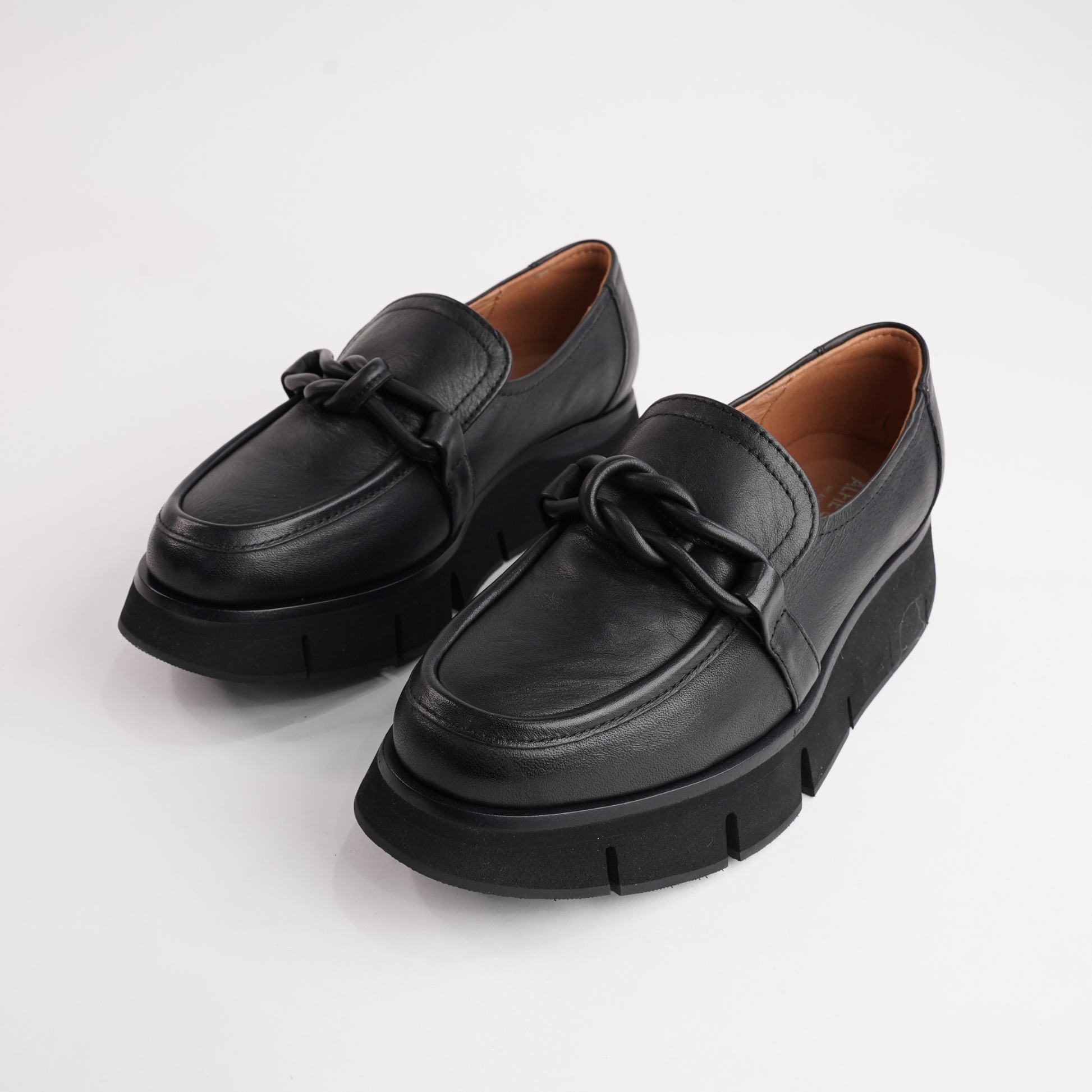 Bailey Black Leather Loafers