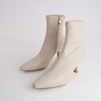 Audry Nougat Tumble Ankle Boots