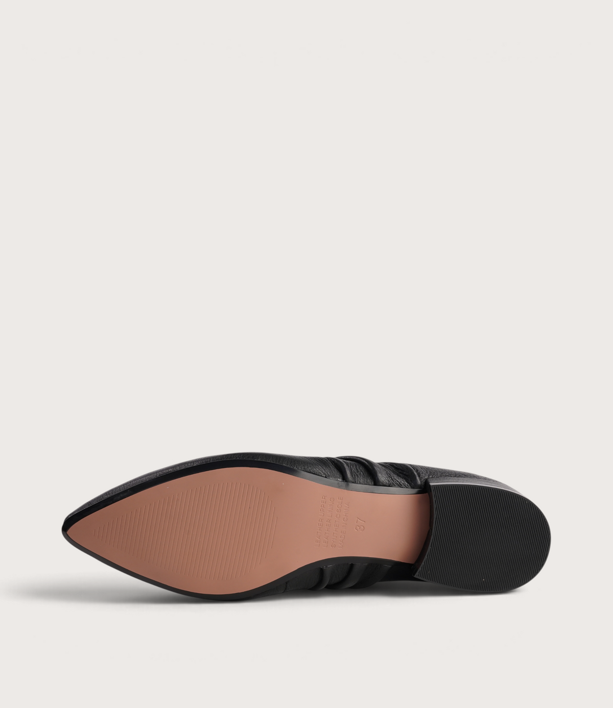 Estrela Black Leather Flats - DJANGO AND JULIETTE | Shouz