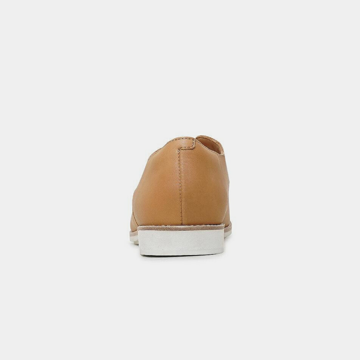 Derby Soft Tan Leather Lace Up Flats - ROLLIE | Shouz