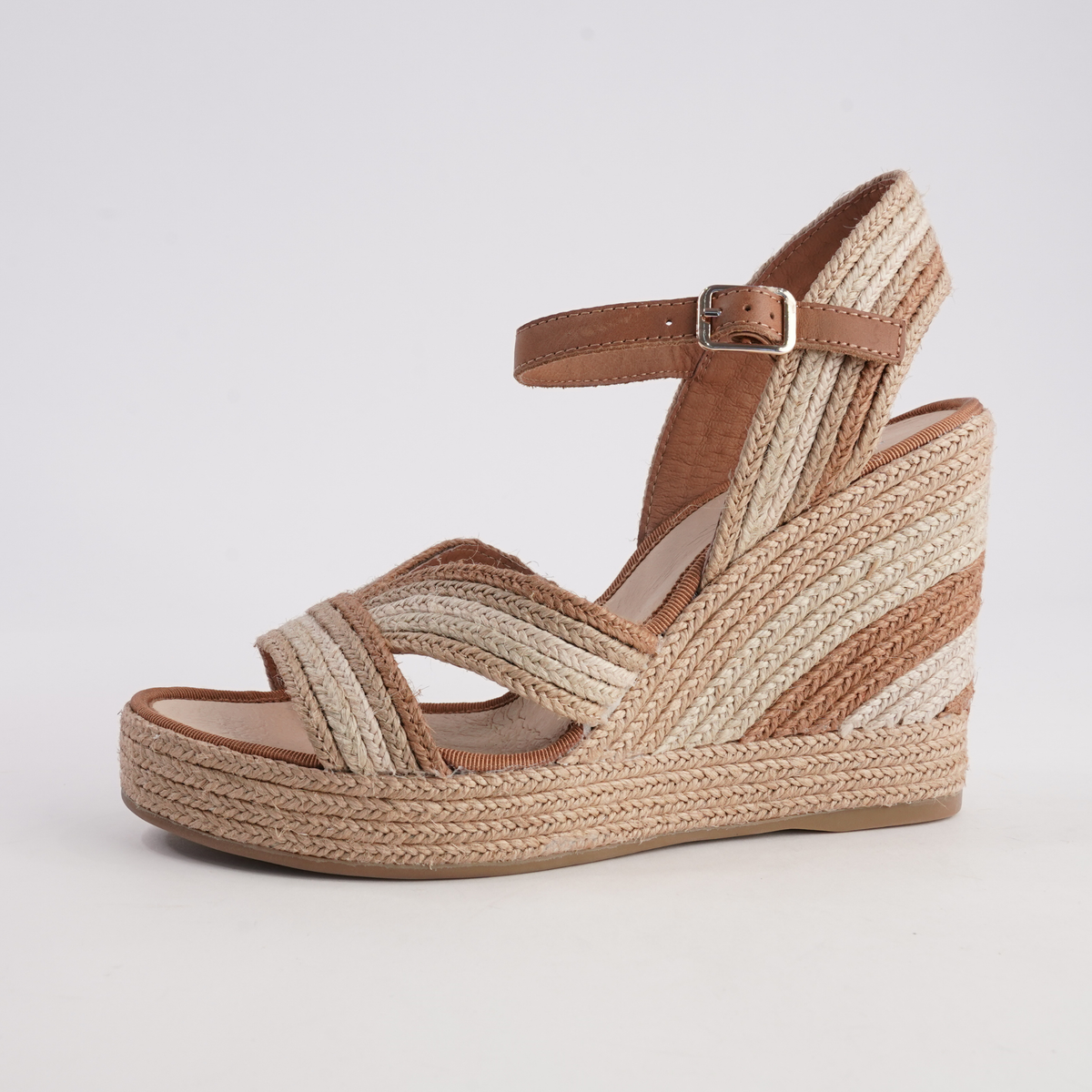 Emarson Natural Multi Rope Espadrille Wedges - TOP END | Shouz