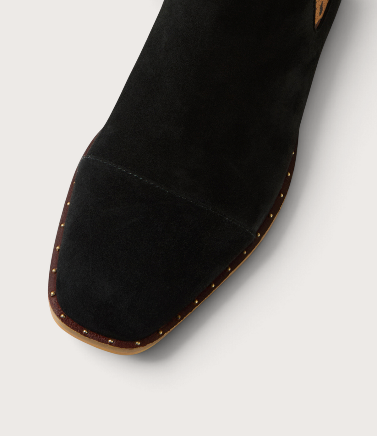 Forda Black Suede/ Leopard Elastic Ankle Boots - DJANGO AND JULIETTE | Shouz