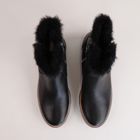 Dlinga Black/black Fur Leather Boots