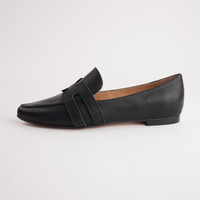 Salti Black Leather Loafers