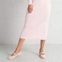 Blairre Nude Leather Ballet Flats