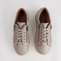 Bonnie Dark Stone Leather Sneakers