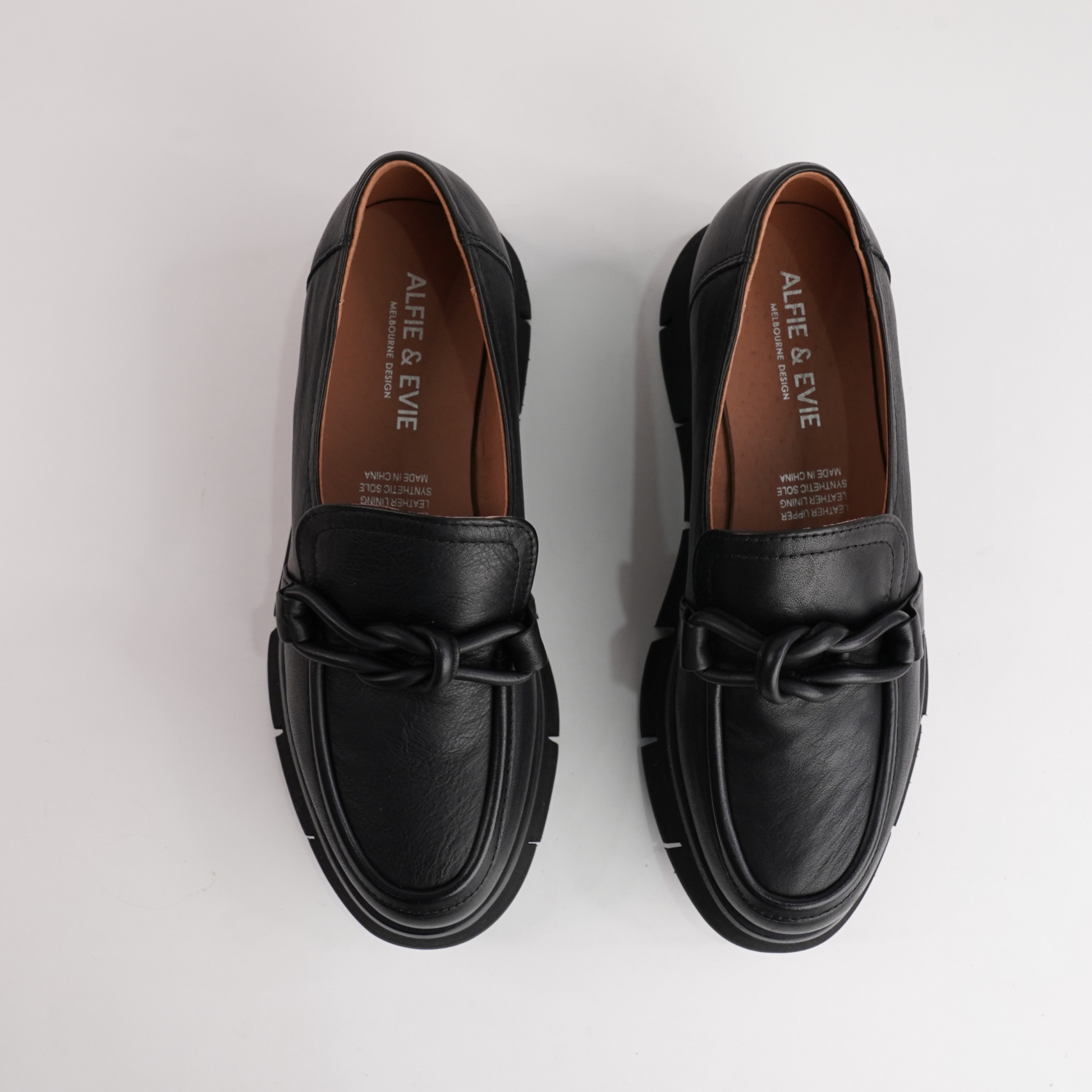 Bailey Black Leather Loafers
