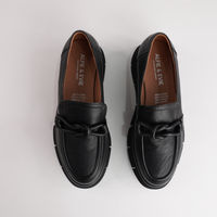 Bailey Black Leather Loafers