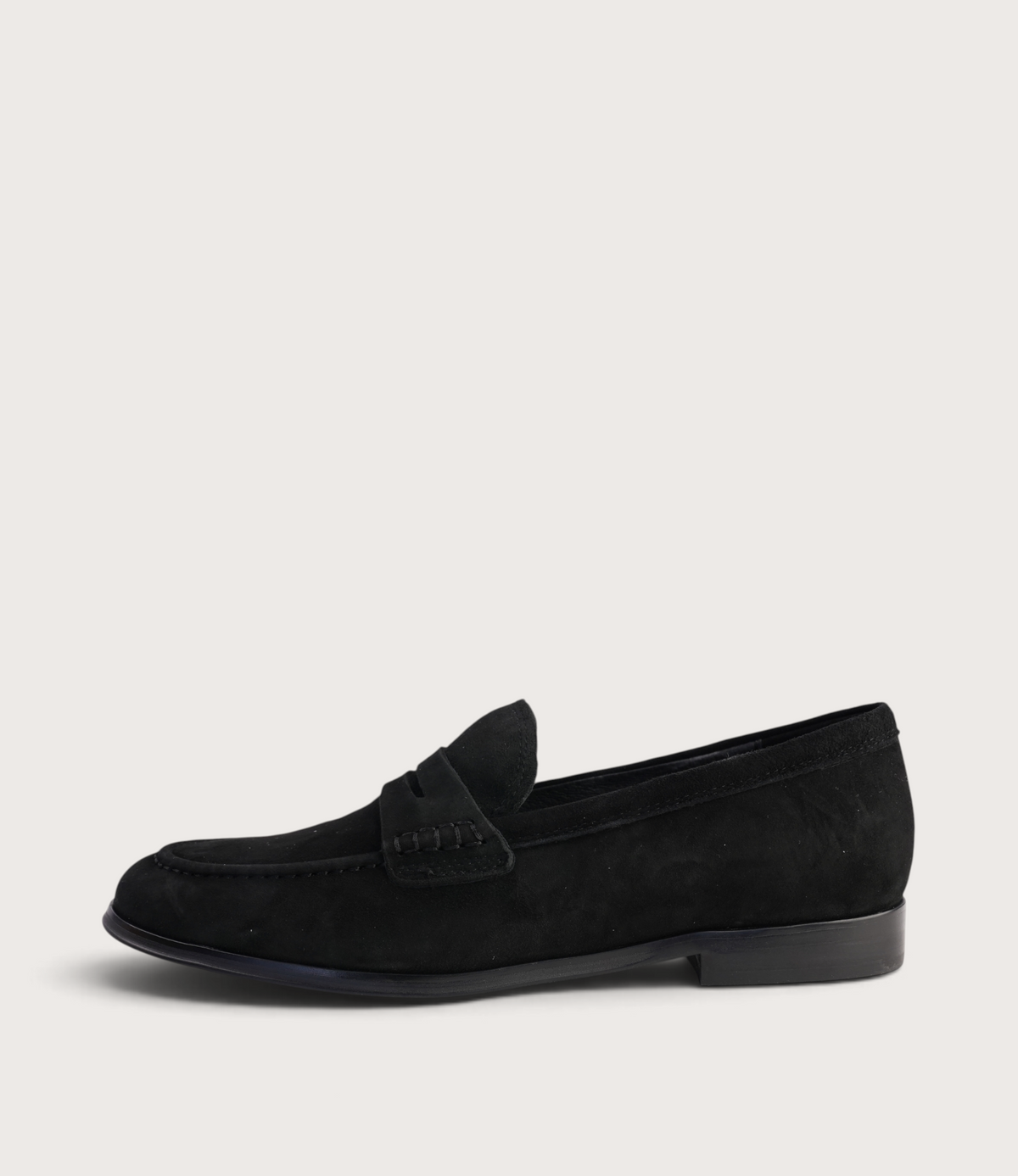 Clarisa Black Suede Loafers