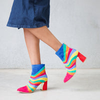 Kattat Bright Multi Suede Ankle Boots, DJANGO & JULIETTE - Shouz