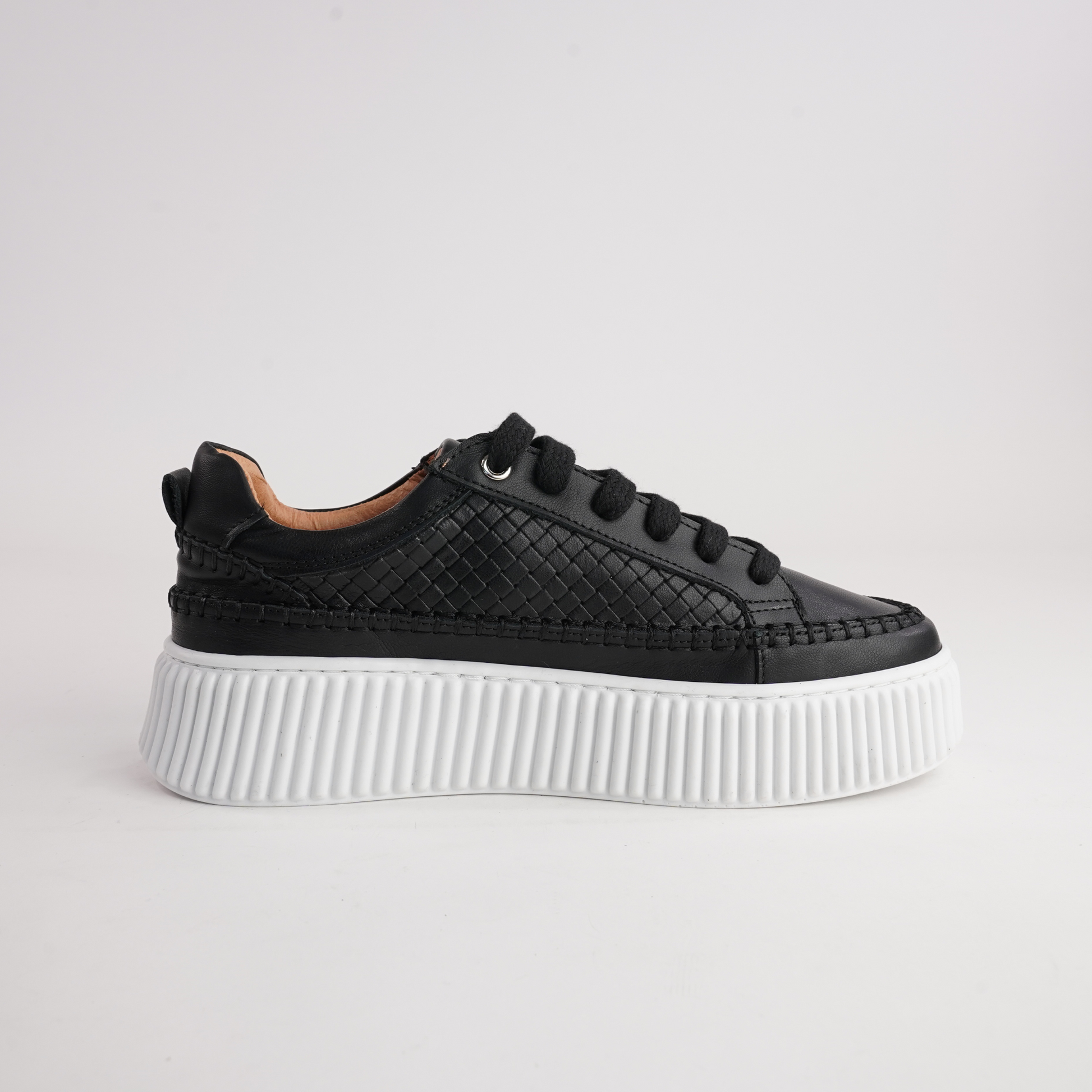 Bowler Black Leather Sneakers