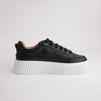 Bowler Black Leather Sneakers