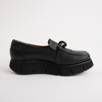 Bailey Black Leather Loafers