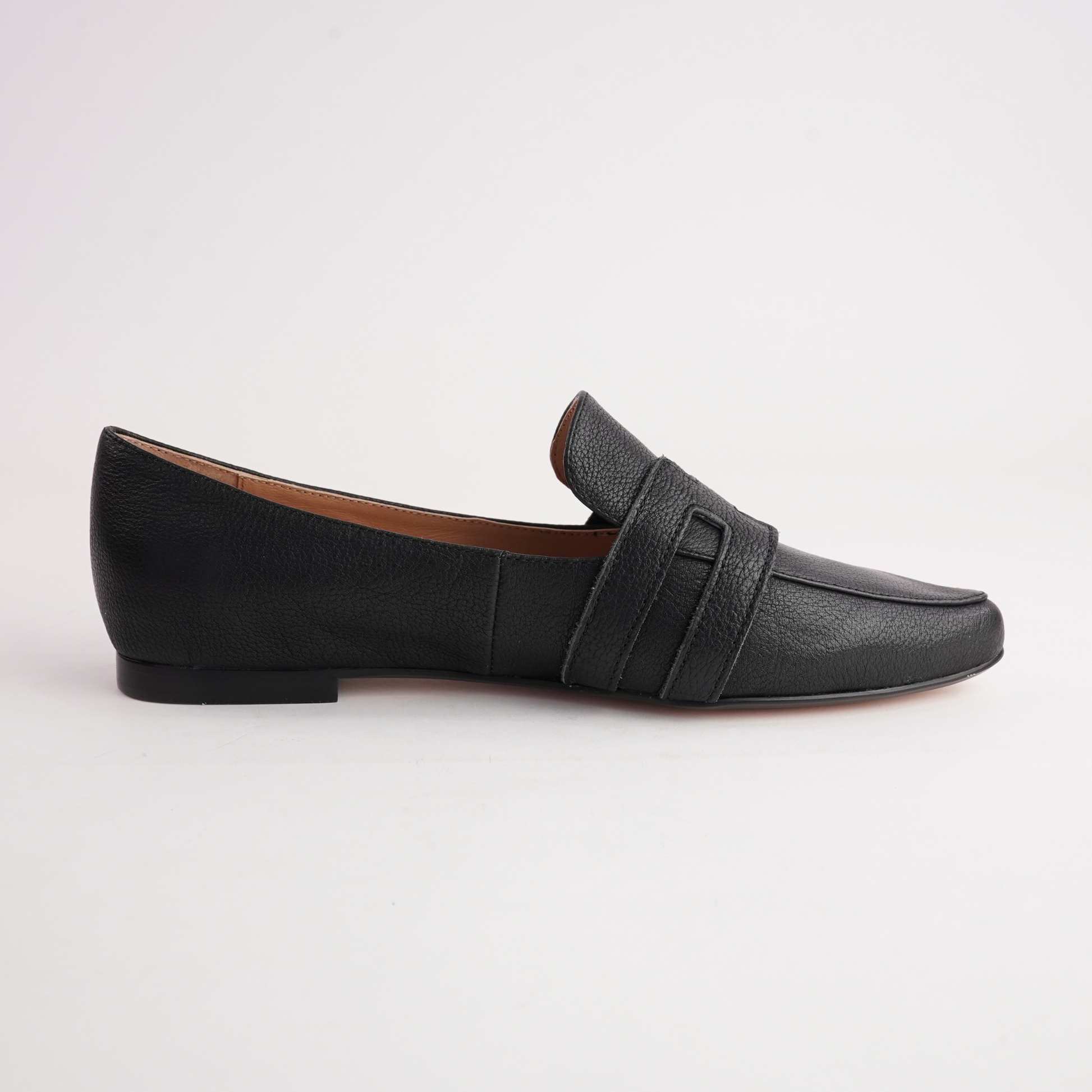 Salti Black Leather Loafers