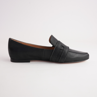 Salti Black Leather Loafers