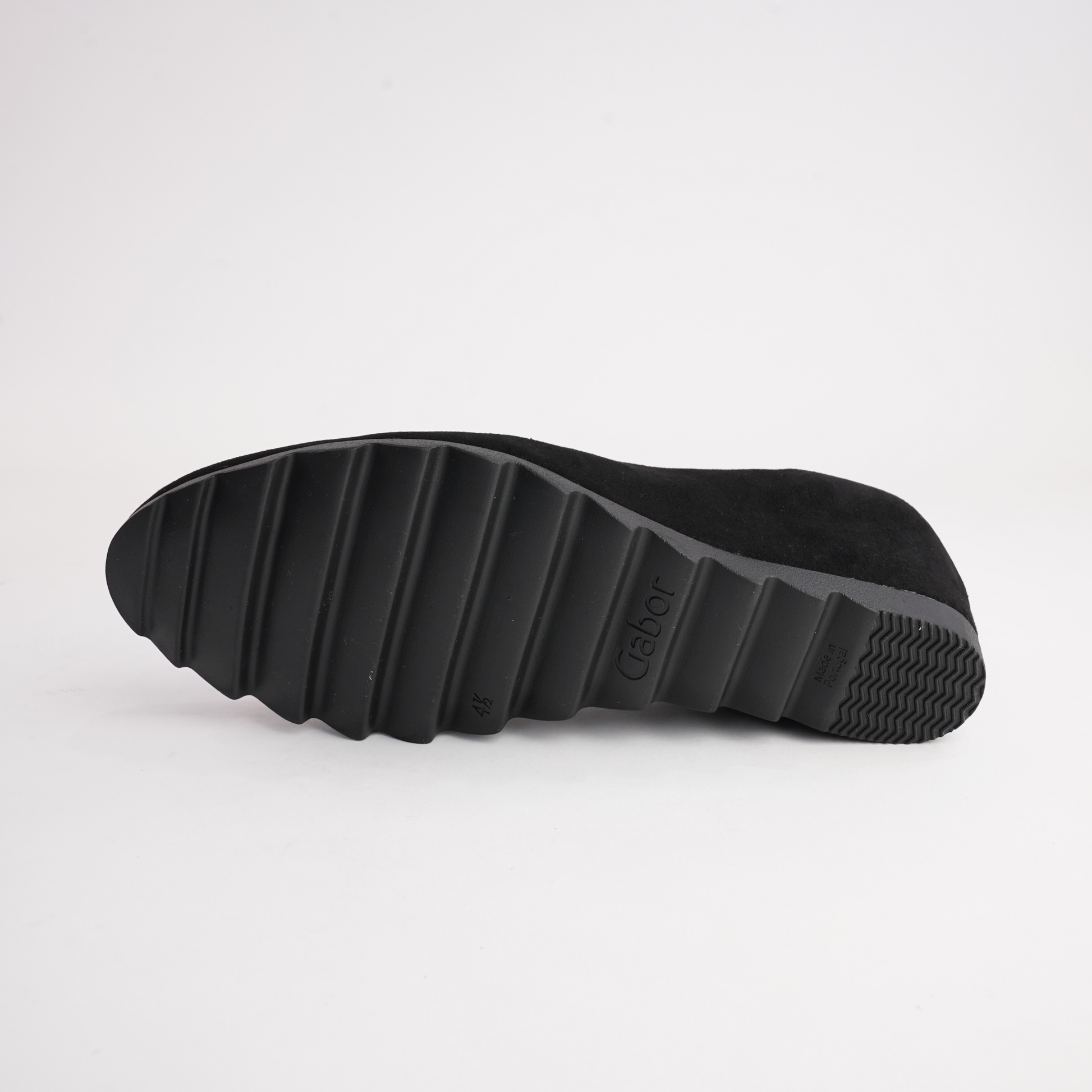 Gail Black Suede Leather Heels