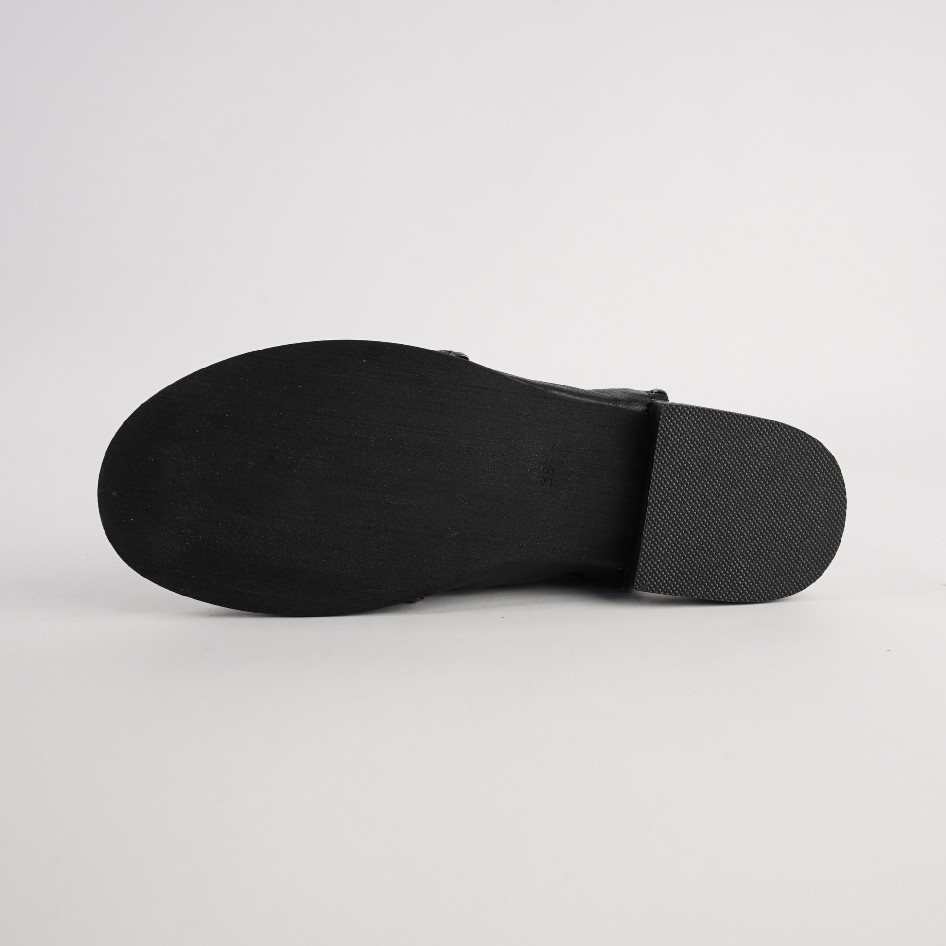 Serenade Black/ Pewter Leather Sandals