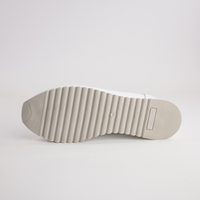 Peggy White Leather Loafers
