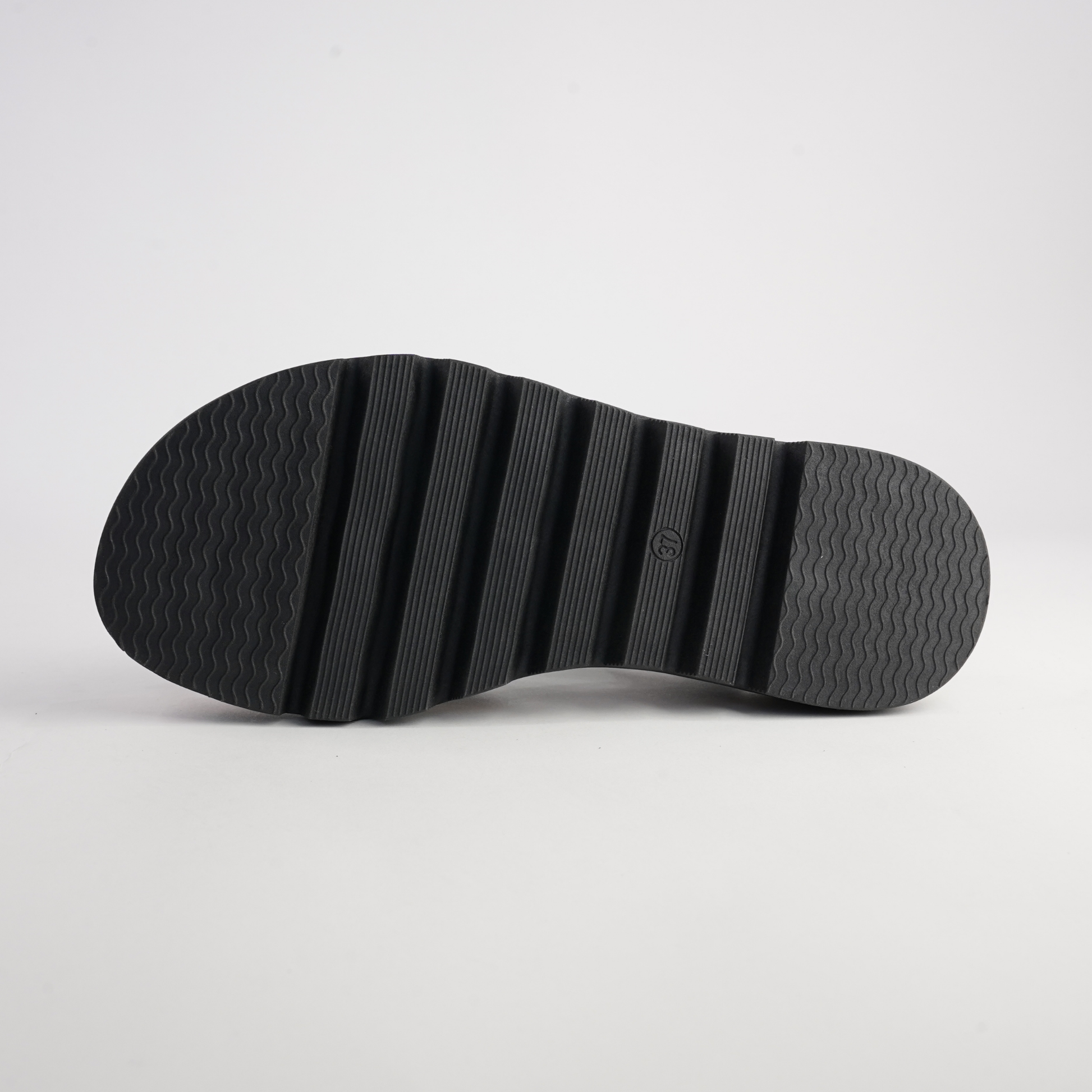 Simm Black Patent Leather Sandals