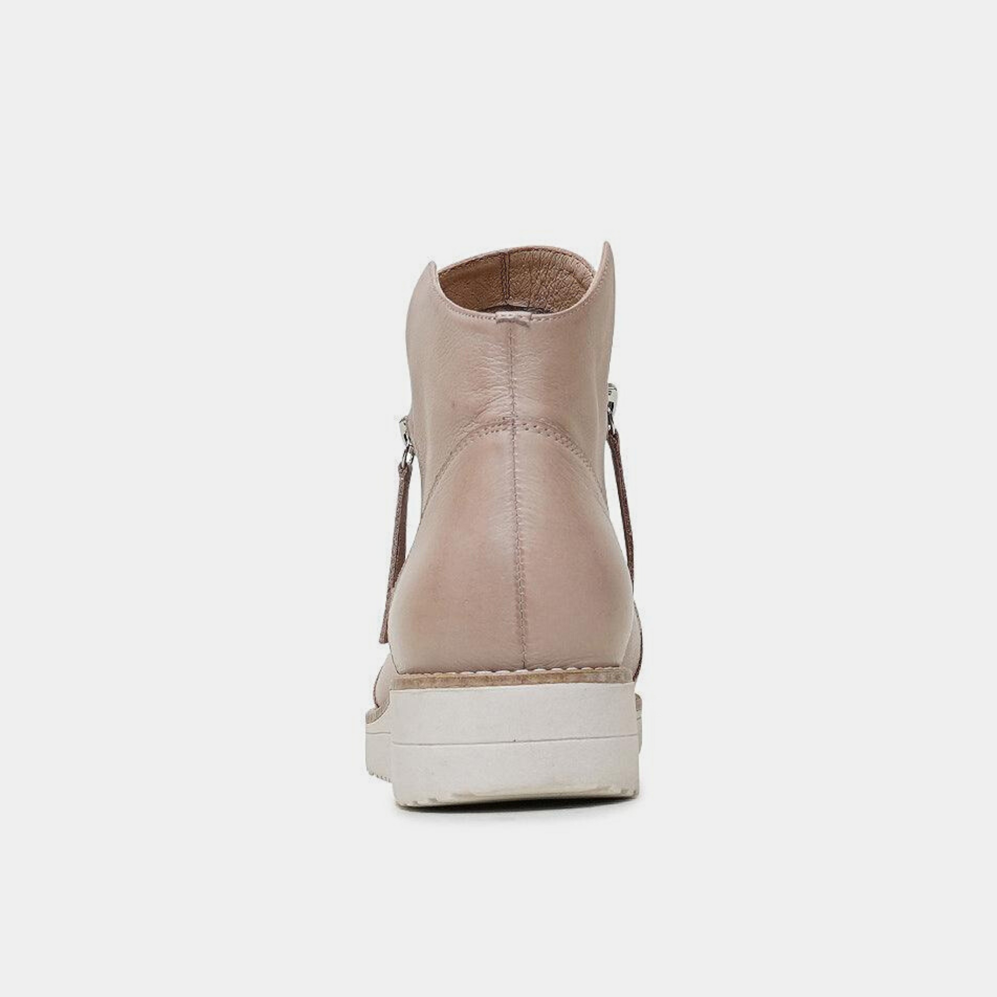 Ohmy Cafe Leather Ankle Boots
