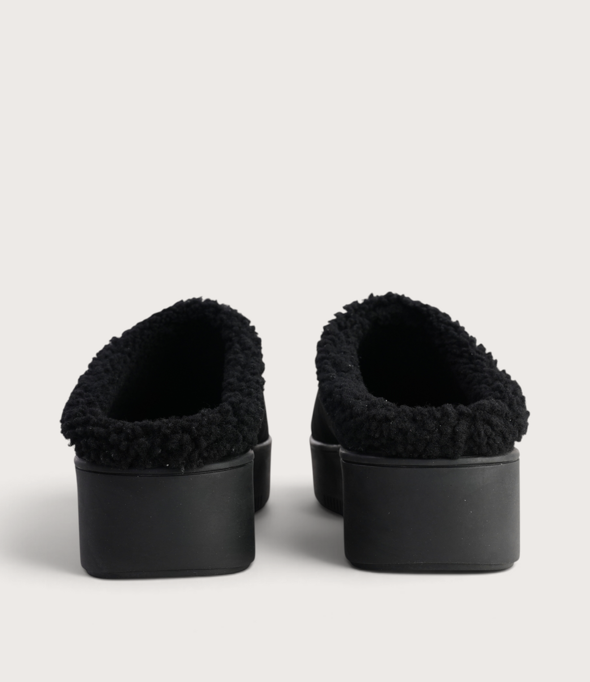 Willkie Black/ Black Suede Fur Flats