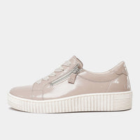 Amelia Nude Patent Sneakers, GABOR - Shouz