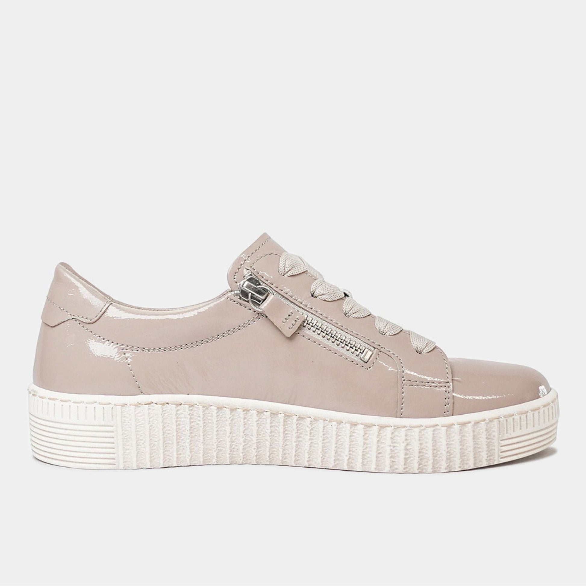 Amelia Nude Patent Sneakers, GABOR - Shouz