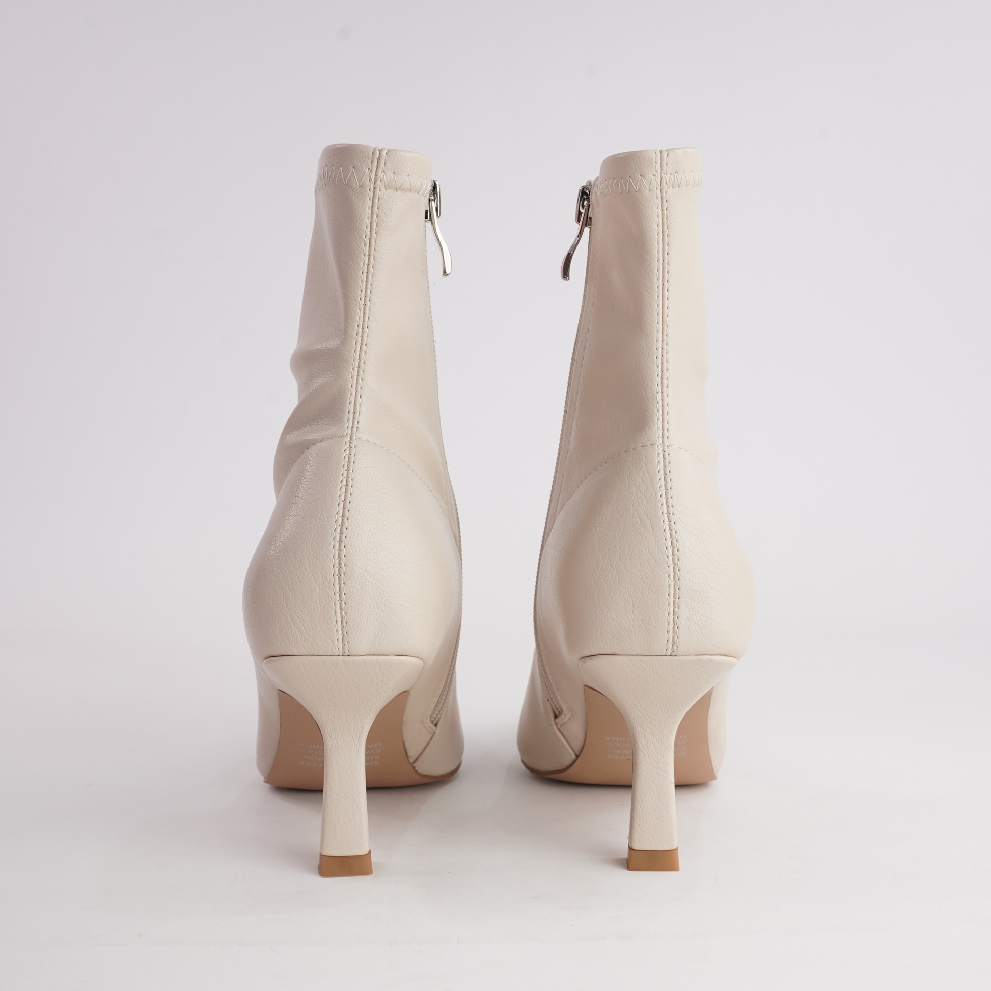 Audry Nougat Tumble Ankle Boots