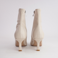 Audry Nougat Tumble Ankle Boots