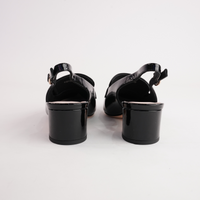 Aidayo Black Patent / Ivory Leather Heels