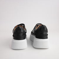 Bowler Black Leather Sneakers