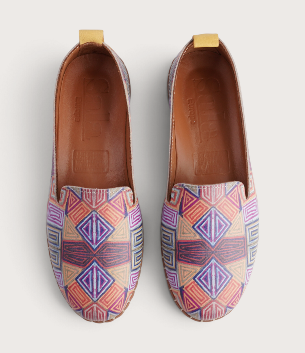 Reba Mosaic Leather Flats
