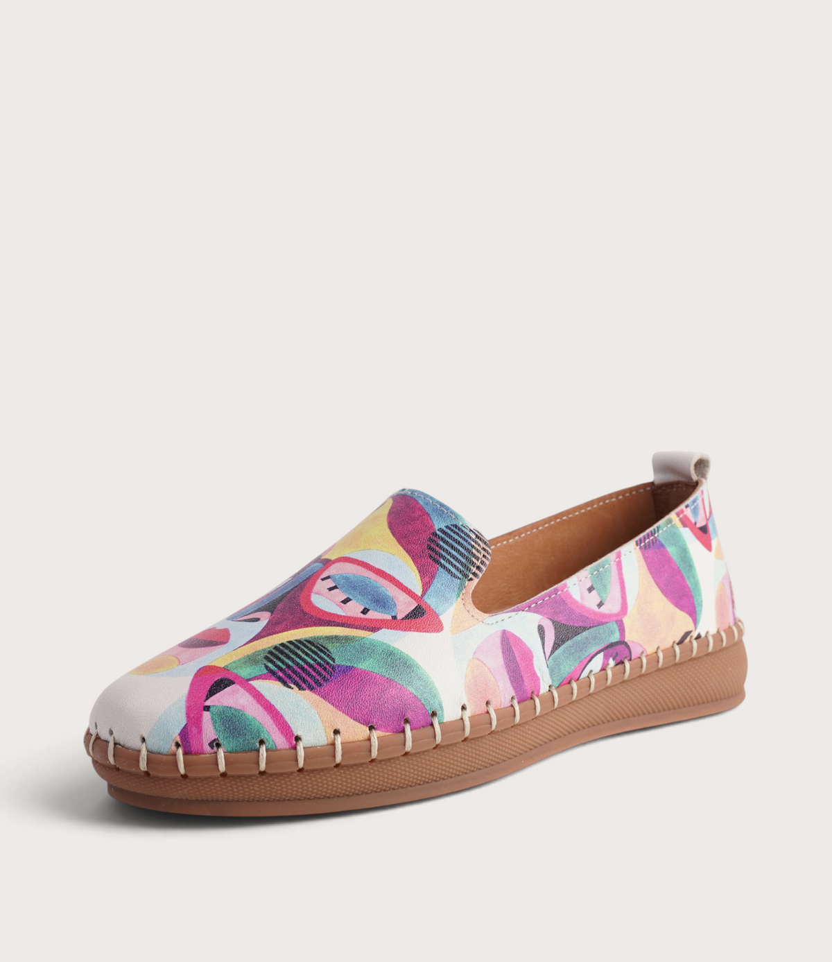 Reba Portrait Leather Flats