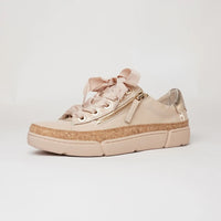 Torayne Latte Patent Leather Sneakers, DJANGO & JULIETTE - Shouz