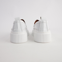 Bobby White Leather Loafers