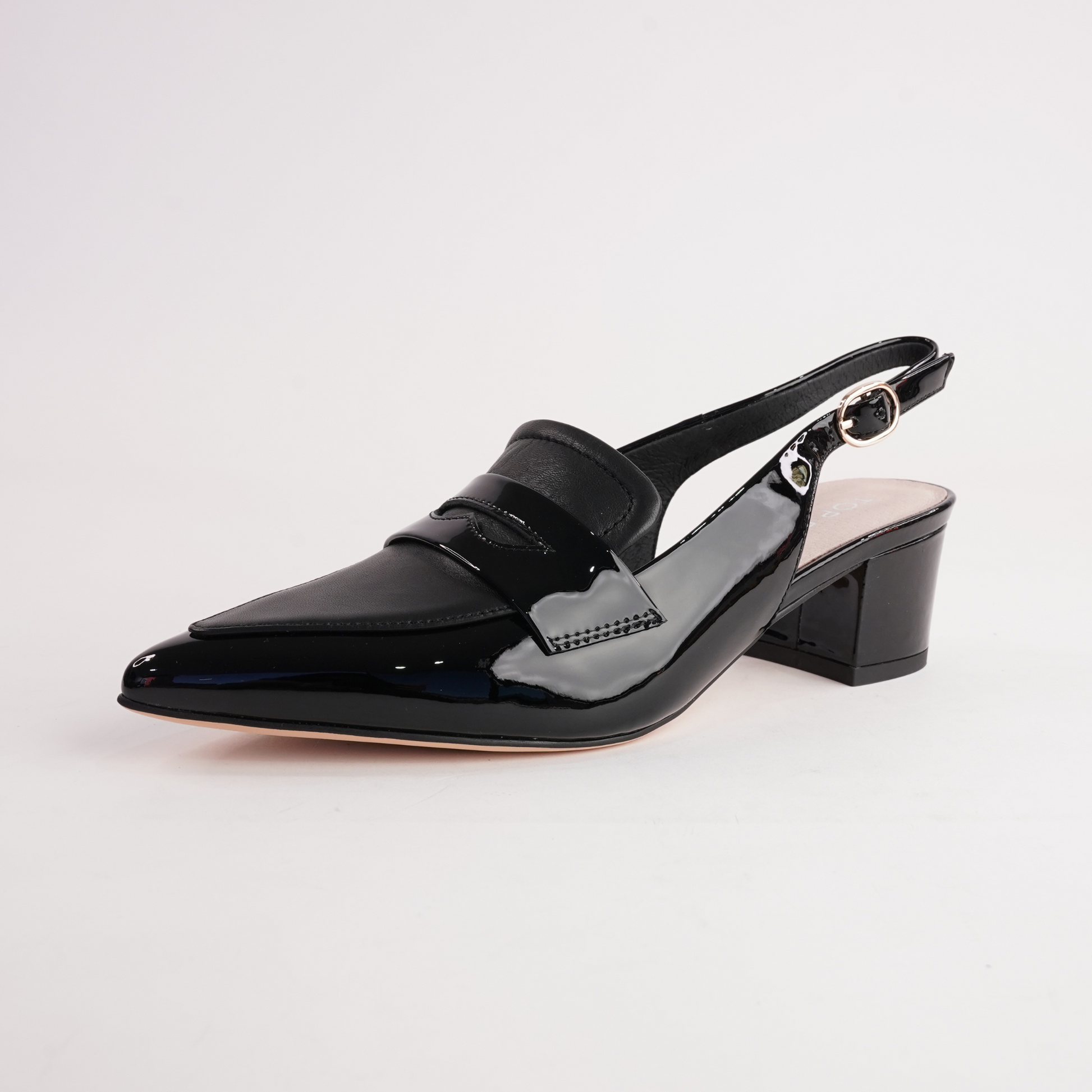 Aidayo Black Patent Leather Heels