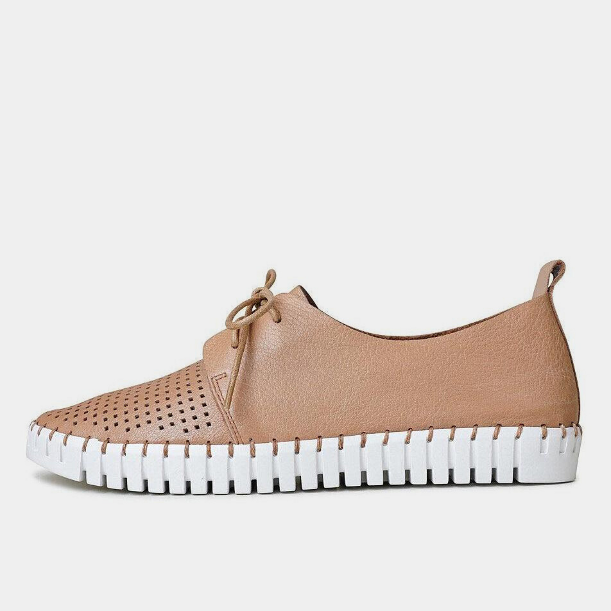 Huston Tan Leather Sneakers