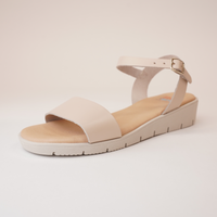 Bella Cream Leather Sandals