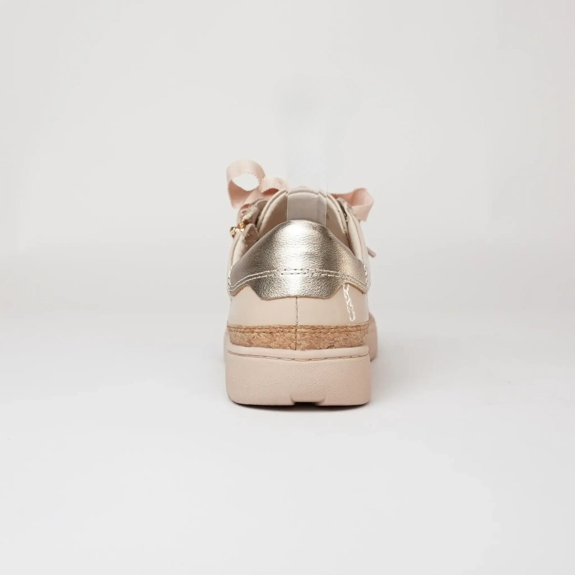 Torayne Latte Patent Leather Sneakers, DJANGO & JULIETTE - Shouz