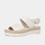 Atha Almond Leather Sandals, DJANGO & JULIETTE - Shouz