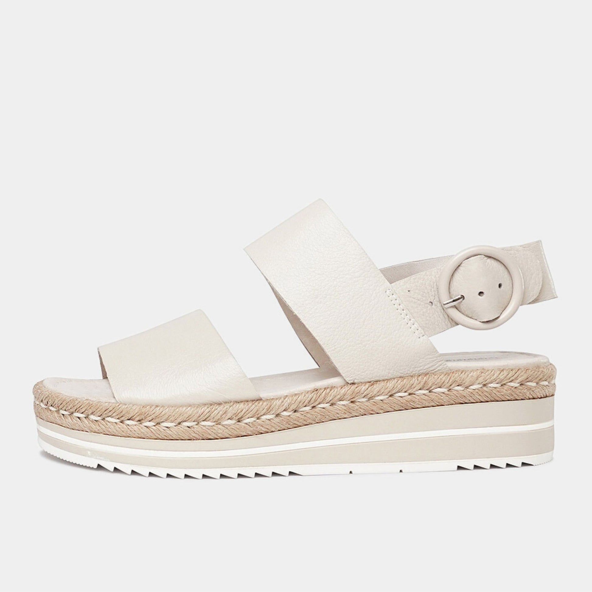Atha Almond Leather Sandals, DJANGO & JULIETTE - Shouz